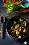 Punjabi Style Aloo Methi | Potato & Fenugreek Leaves in Indian Spices