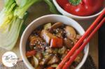 Ginger-Sesame Chicken with Bok Choy and Mushrooms | Oriental Bok Choy with Chicken