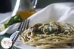 Creamy Chicken Pesto Pasta | Basil Pesto Chicken Pasta with Sundried Tomatoes