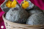 黑芝麻奶黄包 | Chinese Steamed Black Sesame Custard Buns | Black Sesame Nai Huang Bao