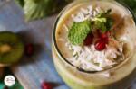Vegan Kiwi Chia Pudding | Soy Milk Chia Kiwi Smoothie