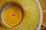 Eggless Orange Cake with Candied Orange Peel Filling