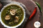 Palak Mushroom | Creamy Spinach Curry with Stir Fried Mushrooms