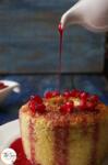 Vanilla & Pomegranate Cake | Vanilla Cake with Pomegranate Syrup