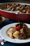 Sourdough Bread Pudding with Chocolate | Bread Pudding with Chocolate Raisins and Almonds