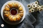 Salami Garlic Pull Apart Bread | Herbed Pullapart Bread